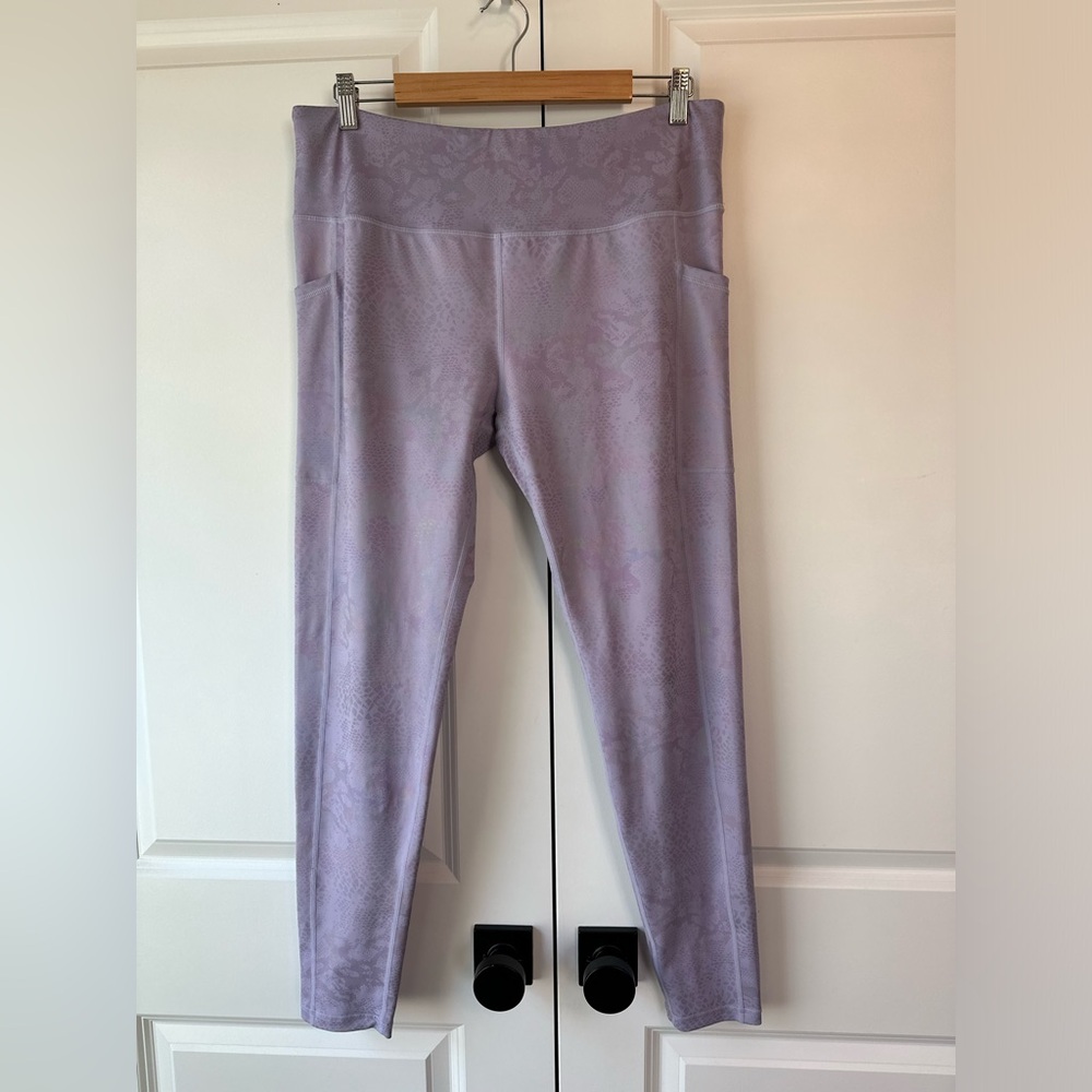 Constantly Varied Gear Glisten Here Lilac Full Length Leggings (Size XXL)